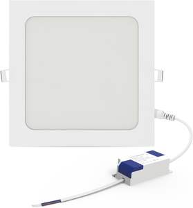 Panel de Luz LED al por Mayor de Fábrica, 6W 12W 18W 24W, Lámpara de Panel Redonda, Panel de Luz Cuadrado para Interiores - Product Image 1