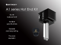 Kit Hotend d'imprimante 3D Antinsky Bambulab A1 P1 P2 H2 P3D avec buse en tungstène en acier trempé de 0,2-0,8 mm, température d'impression de 200°C