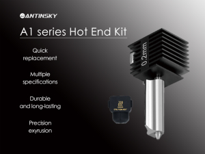 Antinsky Bambulab <b>A1</b> P1 P2 H2 P3D <b>Printer</b> Hotend Kit 0.2-0.8mm Hardened Steel Tungsten Nozzle 200C Printing Temperature - Product Image 2