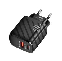 Gran Promoción: Adaptador de Corriente Tipo-C de 40W con Puerto USB, Cargador Rápido PPS/QC4.0 PD 3.0, Protección OVP, Ecológico, para Auriculares y Móviles