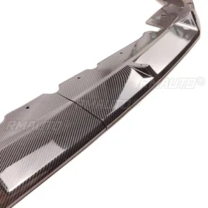 2PCS Car Front Bbumper Lip for 2023+ BMW 3 Series G20 G21 Lci 330i M340i Mp Style Sedan <b>Splitter</b> Spoiler Carbon Fiber Style - Product Image 5