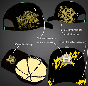 Gorras Originales de Alta Calidad, Personalizables con Bordado 3D, Gorras de Béisbol y Golf de 5 Paneles, Forro Transpirable, Gorras de Béisbol de Gamuza Personalizadas - Product Image 4