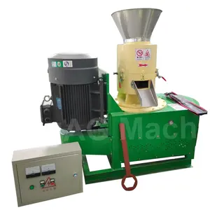 Flat Die Wood Pellet Making Machine Electric Straw Pellet Mill