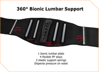 Ceinture de soutien lombaire ajustable en gros, respirante en maille, avec logo personnalisé, pour le sport
