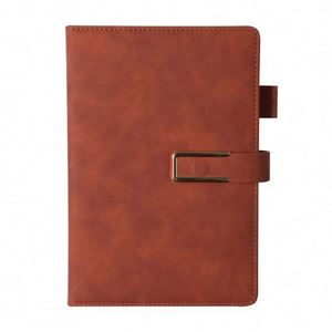 Custom <b>A5</b> PU Leather Notebook with Magnetic Strap Thick Business Journal Gift Set for Office, Meetings, and Promotional Branding - Product Image 2