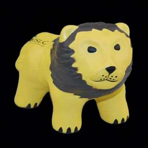 Balles anti-stress Lion personnalisées en mousse éponge, en gros, avec logo personnalisé, pour la publicité - Product Image 1