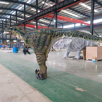 Costume de mascotte de costume de marche de dinosaure réel mobile Costume de dinosaure Animatronic grandeur nature le plus léger
