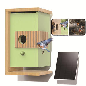 Yeni Sıcak Kuş Yemliği Daquan Papağan Yuvası Üreme Kutusu Ahşap Çevre Dostu Dış Mekan Süs Kuşları Dikdörtgen Modern Zeka - Product Image 3