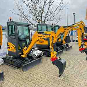 Nouvelle mini-excavatrice sur chenilles SHANTUI SE27SR de renommée, 2,8 tonnes, moteur Yanmar, boîte de vitesses contrôlée par PLC, pompe à moteur haute efficacité - Product Image 5