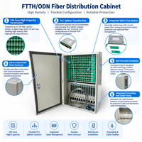 Armoire de distribution de fibres optiques (ODF) étanche 144 cœurs haute densité FTTx pour réseau de télécommunications extérieur