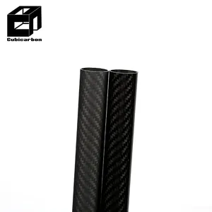 100% Real Carbon Fiber Tube 3K Twill Glossy/Matte Carbon Tube Customized Carbone Fiber Pipe