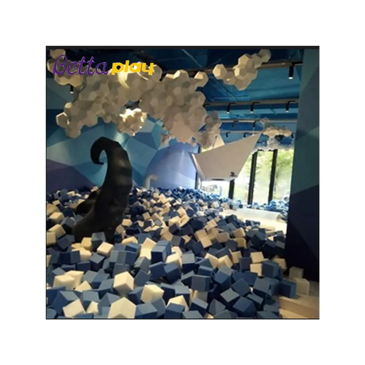 Bettaplay foams pit and foam cube For Build Indoor Small Trampoline foam pit