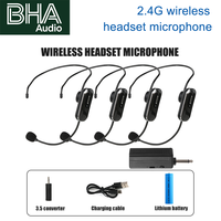 Micro-casque sans fil BHA RM104 2.4G pour cours et voyages, batterie au lithium portable, prix de gros usine, OEM