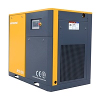 Compresseur d'air industriel à vis rotatif 50 CV 37 kW 173-240 CFM, robuste, refroidi par air, lubrifié, moteur silencieux certifié
