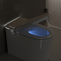 Toilette automatique en céramique intelligente Guangdong Inodoro Inteligente avec siège chauffant télécommandé et garantie de 5 ans