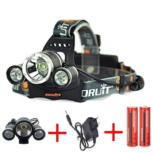 Oruit Headlamp 3 Led <b>Rechargeable</b> With <b>Battery</b> Pack For Outdoor Use - Product Image 3