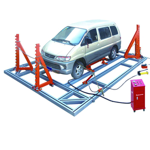 Mesa de trabajo para reparación de colisiones de acero de 3000 kg, sistema de reparación de carrocerías de automóviles, máquina de estiramiento de chasis para taller automotriz - Product Image 2