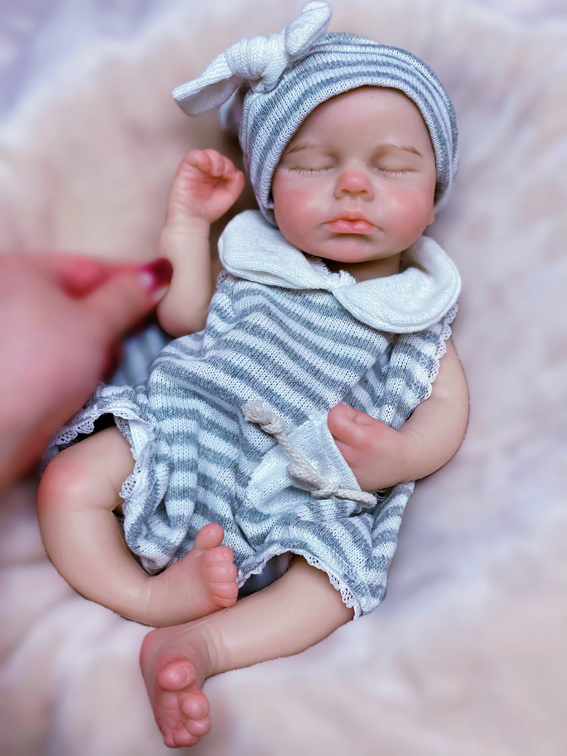 33cm  Solid  silicone baby dolls