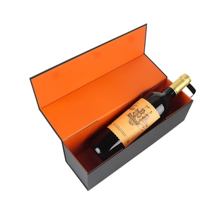 Boîte à vin pliable de luxe écologique avec fermeture magnétique et design personnalisé, vente en gros - Product Image 1