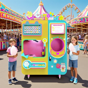 2023 superventas pequeña empresa comercial máquina expendedora eléctrica fábrica automática nuevas características algodón hilo flor leche - Product Image 1