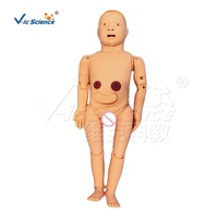 Simulateur de soins aux enfants de 3 ans à fonctions complètes |   Anatomie précise de la peau importée et douce au toucher |   Soins IV/Intubation/Ostomie