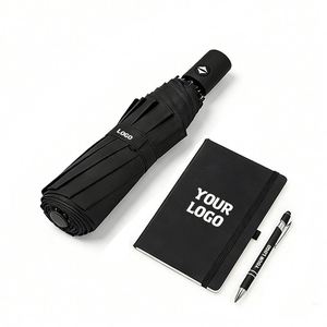 Promotional Folding Umbrella Personal Logo Sunshade Custom Logo Compact Portable Rain Automatic Windproof Umbrella With Logo - Product Image 1