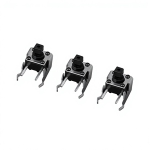 Interruptor Táctil <span class=keywords><strong>de</strong></span> 12V 0.5A 6*6*7H con Soporte, Interruptor Táctil Serie 6*6, Botón Pulsador <span class=keywords><strong>de</strong></span> 6x6mm, Interruptor Táctil Horizontal con Soporte - Product Image 1