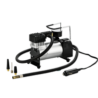 12V 120W High-Power Metal Portable Tire Inflator with Tire Pressure Monitor for Auto/Motorcycle/Bicycle