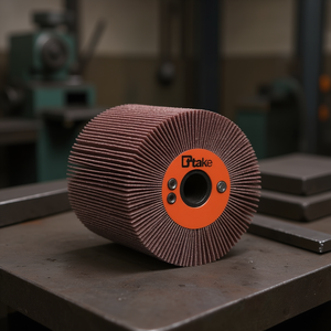 Ttake Corundum Abrasive Cloth Flap <b>Wheel</b> 100x100 Mm With Hole Key AB7010 For Metal <b>Grinding</b> - Product Image 3