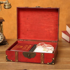 Wooden <b>Storage</b> <b>Box</b> Set Stackable With Lid Desk Jewelry Cosmetic Organizer Decorative Prop Toy Treasure <b>Box</b> Solid Color Flip - Product Image 3