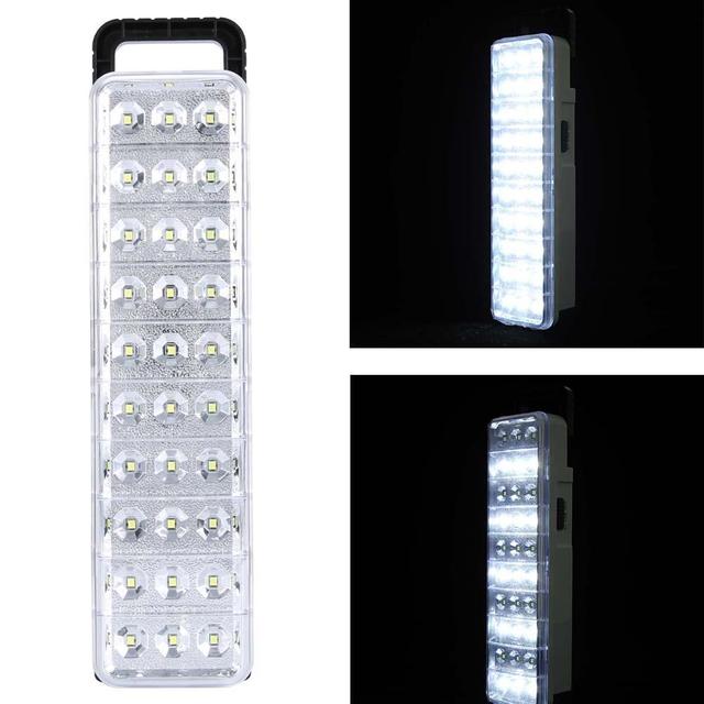 High Brightness LED Emergency Light, 30/60/90 LEDs Type C USB Rechargeable Portable Lamp for Indoor & Outdoor Use
