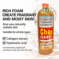 Gel Douche Triple Action Naturel Chap Claire Haut de Gamme Hydratant Clarifiant Exfoliant Nourrissant Blanchissant Parfumé
