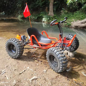 Kart de 90cc con Neumáticos de 8 Pulgadas, Motor de Gasolina de 2 Tiempos, Tracción por Cadena, para Carreras al Aire Libre, Senderos de Selva, Montaña, con Suspensión en las Cuatro <span class=keywords><strong>Ruedas</strong></span> - Product Image 3