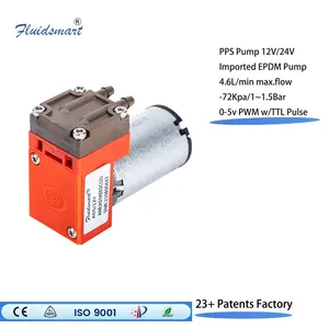 उच्च गुणवत्ता वाले वैक्यूम 24 वोल्ट डीसी मिनी एयर पंप पोर्टेबल इलेक्ट्रॉनिक माइक्रो डायाफ्राम पंप शांत वायु नमूना पंप