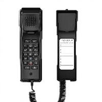 Téléphone IP compact H2U mural SIP VoIP avec voix HD, 2 lignes SIP, PoE, 10 touches de numérotation rapide, interphone et ouverture de porte pour usage hôtelier