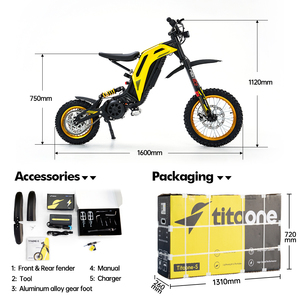 48V Brushless Ebike Bicicleta Electrica <span class=keywords><strong>Moto</strong></span> <span class=keywords><strong>Moto</strong></span> 3500w Électrique Dirt Bike Enfants Titaone - Product Image 2