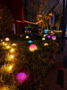 LED Boule Ronde Lumière Extérieure Jardin <span class=keywords><strong>Piscine</strong></span> Décoration de Noël Électrique Alimenté Paysage Télécommande, 8CM20CM15cm,30cm - Product Image 3