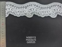 Tissu brodé en polyester 100 % tricoté transparent, largeur 7 cm, poids personnalisable, pour vêtements (filles et tous les genres) – Acceptation OEM