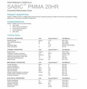 Venta caliente Multiusos PMMA Material Plástico Gránulos Pellets Virgen Acrílico PMMA Polvo Polimetilmetacrilato PMMA - Product Image 2