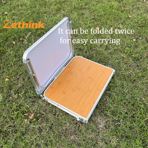 ZT-027 Mesa Plegable Portátil, Resistente y Ligera, <span class=keywords><strong>de</strong></span> Aleación <span class=keywords><strong>de</strong></span> Aluminio y MDF, Mini Mesa Plegable <span class=keywords><strong>de</strong></span> Tres Secciones para Exteriores, Picnic, Camping y <span class=keywords><strong>Barbacoa</strong></span> - Product Image 4