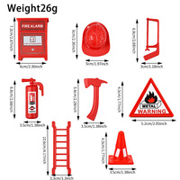 Accessoires de poupée Elfe 2026 : Uniforme de pompier et mini-équipement de lutte contre l'incendie pour poupée Elfe de 30 cm – Tenue de déguisement