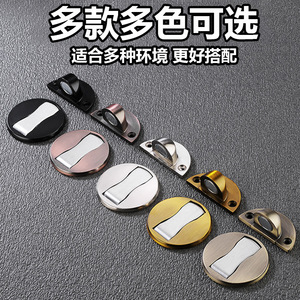 Butée de porte Kexing en alliage d'aluminium, sans perçage, épaisseur de fente 5,5-9 mm, épaisseur 5 mm, pour porte de chambre d'hôtel - Product Image 5