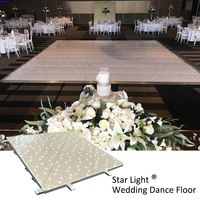 TM Easy install Design Noir 20x20ft Moveable Wedding Starlit Starlight led starlit clinkling dance floor For wedding Rentals