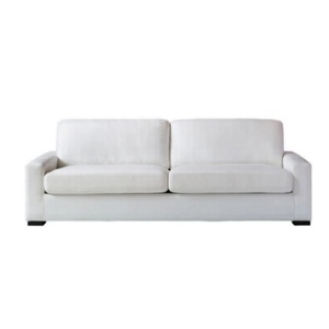 Canapé 2 places blanc classique, design minimaliste, en tissu, pour une décoration intérieure facile, personnalisable - Product Image 6