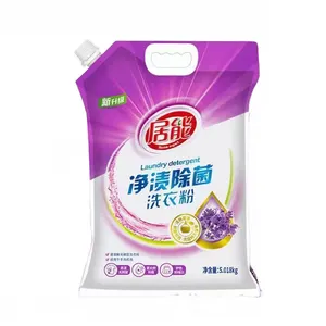 Fabricante más vendido 3KG Lavanda orgánica natural Limpiador Detergente para ropa en polvo