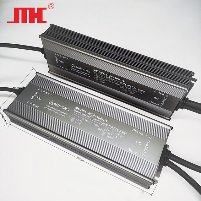 IP67 400W AC/DC Single Output 50-60Hz Constant Voltage Waterproof Power Supply for Industrial Use LED Strip Lights 12V 24V