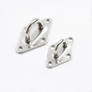 Stainless Steel Square Eye Plate Welded Marine Hardware Pad Eye Plate Quick Link