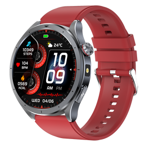 Nouvelle montre connectée ECG ET472 2026 avec fonction d'appel, <span class=keywords><strong>lampe</strong></span> de poche, assistant vocal IA et surveillance de la température corporelle - Product Image 4
