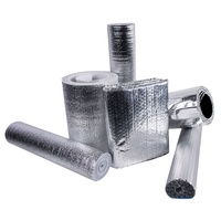 Rouleau d'isolation à bulles simple de 4 mm, 130 g/m², en matériau Al/PET/CPE de haute qualité, 97 % réfléchissant, imperméable, durable et ignifuge