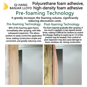 Mastic polyuréthane monocomposant : Agent de remplissage, d'étanchéité et d'expansion pour joints de fenêtres et de portes, résistant à l'eau - Product Image 3